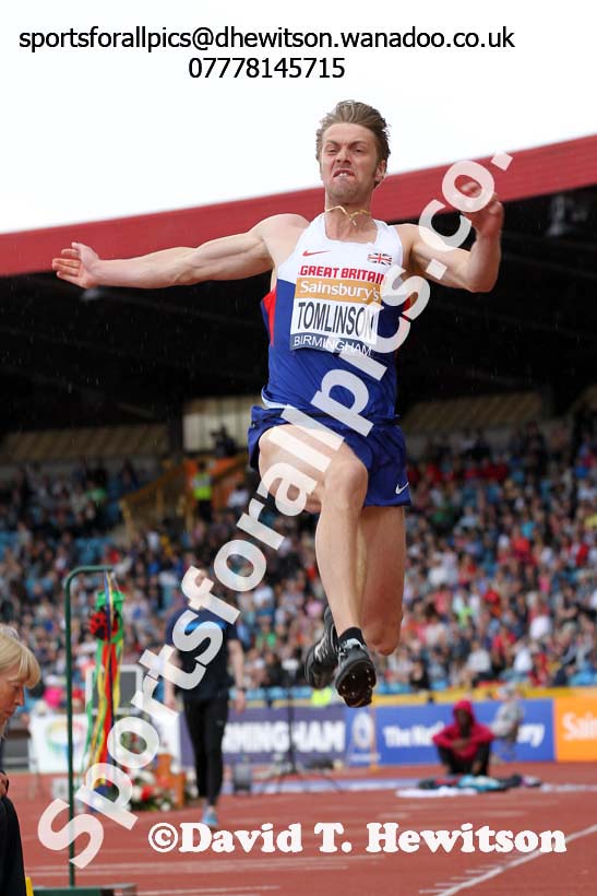 Mens long jump, Sainsbury's British Champs, Alexander Stadium, Birmingham. Photo: David T. Hewitson/Sprts for All Pics